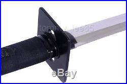 1060 High Carbon Steel Katana Sharp Blade Samurai Sword Full Tang Iron Tsuba