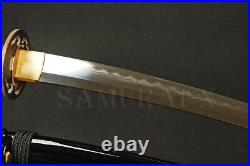 1095 Carbon Steel Japanese Samurai Tanto Small Sword Iron Tsuba Clay Tempered
