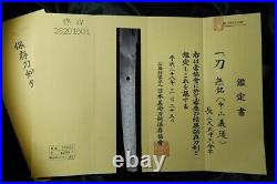 30-1/4 BOHI SHINSHINTO KATANA + HIGO MOUNT & NBTHK Japanese Samurai Sword Tsuba