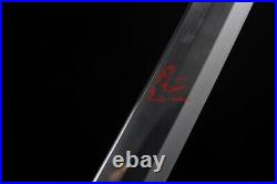 40.6 Japanese katana iron tsuba sword Hand forged folded steel blade sharpened
