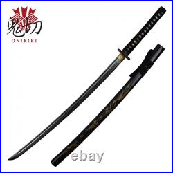 41 Onikiri Sharp Katana Handmade Samurai SWORD with Iron Tsuba Ray Skin Handle
