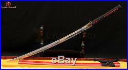 9260 Spring Steel Full Tang Japanese Katana Iron Tsuba Sharp Blade Samurai Sword