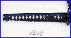 9260 spring steel hand forged japanese samurai katana sword full tang iron tsuba
