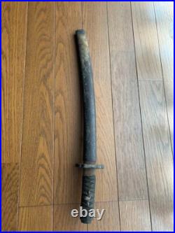 Antique Japanese Tea Ceremony Wooden Sword Rare Chashitsu-Gatana w Iron Tsuba Antique Japanese Tea Ceremony Wooden Sword Rare Chashitsu-Gatana w Iron Tsuba