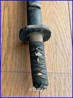 Antique Japanese Tea Ceremony Wooden Sword Rare Chashitsu-Gatana w Iron Tsuba Antique Japanese Tea Ceremony Wooden Sword Rare Chashitsu-Gatana w Iron Tsuba