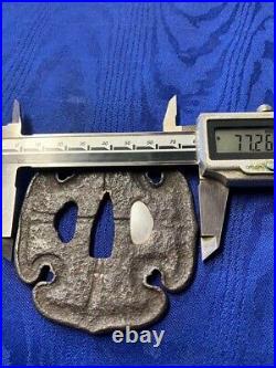 Antique Silver Inlay Tsuba Japanese Samurai Bushido Sword katana from Japan Antique Silver Inlay Tsuba Japanese Samurai Bushido Sword katana from Japan