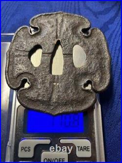 Antique Silver Inlay Tsuba Japanese Samurai Bushido Sword katana from Japan Antique Silver Inlay Tsuba Japanese Samurai Bushido Sword katana from Japan