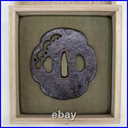 Antique Wild Geese OpenWork Signed Tsuba Japanese Samurai SwordKatana from Japan Antique Wild Geese OpenWork Signed Tsuba Japanese Samurai SwordKatana from Japan