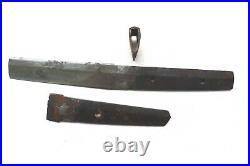 Antique japanese 2 broken blade set for tanto wakizashi sword katana tsuba armor