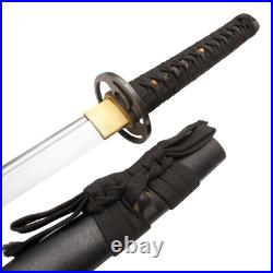Black Iron Tsuba Handmade Wakazashi Sword