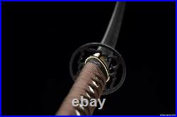 Clay Tempered T10 Steel Handmade Samurai Sword Iron Tsuba Blade Sharp Katana