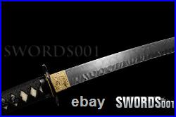 Hand Forged Clay Tempered Japanese Sword Samurai Katana T10 Steel Iron Tsuba