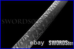 Hand Forged Clay Tempered Japanese Sword Samurai Katana T10 Steel Iron Tsuba