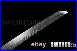 Hand Forged Clay Tempered Japanese Sword Samurai Katana T10 Steel Iron Tsuba