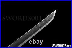 Hand polished Sharp folded steel blade Japanese Samurai Katana Sword Iron Tsuba