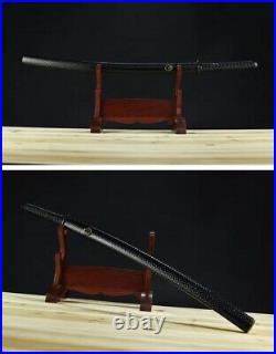 Handmade Japan Samurai Katana Ninja Sword High Manganese Steel iron Tsuba