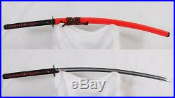 Hinoken (Fire Sword) Clay Tempered Katana T10 Steel Hazuya Polish Iron Tsuba