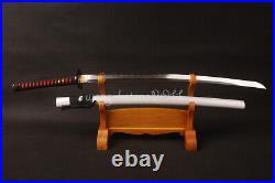 Iron Square Tsuba Kobuse Clay Tempered Folded T10 Japanese Katana Handmade Sword
