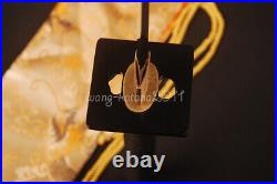 Iron Square Tsuba Kobuse Clay Tempered Folded T10 Japanese Katana Handmade Sword