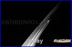 Iron Tsuba Japanese Sword T10 Steel Clay Tempering Real Hamon Unokubitsukuri