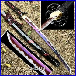 Iron Tsuba Japanese Wakizashi Tang Knife 1095Carbon Steel Samurai Sword Katana