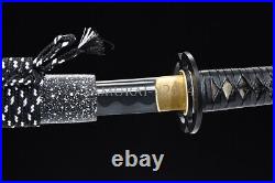 Iron musashi tsuba Japanese samurai sword katana 1095 carbon steel sharp blade