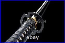 Iron musashi tsuba Japanese samurai sword katana 1095 carbon steel sharp blade