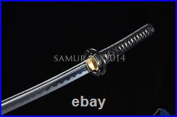 Iron musashi tsuba Japanese samurai sword katana 1095 carbon steel sharp blade