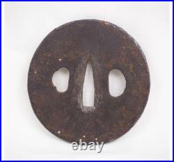Japanese Antique Constellation Inlay Iron Tsuba Katana Sword Guard from Japan Japanese Antique Constellation Inlay Iron Tsuba Katana Sword Guard from Japan