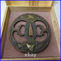 Japanese Antique Copper Inlay OpenWork Tsuba Samurai Katana SwordGuard fromJapan Japanese Antique Copper Inlay OpenWork Tsuba Samurai Katana SwordGuard fromJapan