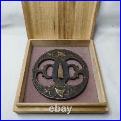 Japanese Antique Copper Inlay OpenWork Tsuba Samurai Katana SwordGuard fromJapan Japanese Antique Copper Inlay OpenWork Tsuba Samurai Katana SwordGuard fromJapan