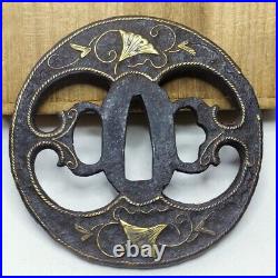 Japanese Antique Copper Inlay OpenWork Tsuba Samurai Katana SwordGuard fromJapan Japanese Antique Copper Inlay OpenWork Tsuba Samurai Katana SwordGuard fromJapan