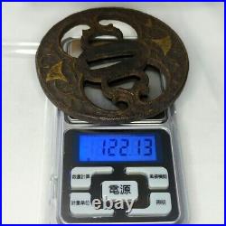 Japanese Antique Copper Inlay OpenWork Tsuba Samurai Katana SwordGuard fromJapan Japanese Antique Copper Inlay OpenWork Tsuba Samurai Katana SwordGuard fromJapan
