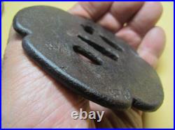 Japanese Antique Inscribed Character Iron Tsuba Samurai Katana Sword Guard Japan Japanese Antique Inscribed Character Iron Tsuba Samurai Katana Sword Guard Japan