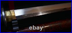 Japanese Edo Wakizashi Sword Signed Hishuju Nobuyoshi Full Temper Shogun