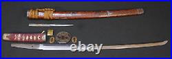 Japanese Edo Wakizashi Sword Signed Hishuju Nobuyoshi Full Temper Shogun