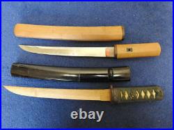 Japanese Katana Small Sword With case Samurai Vintage antique Ninja Edo FS