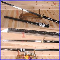 Japanese Ninja Sword Katana T10 Clay Tempered Iron Tsuba UNOKUBI-ZUKURI Blade
