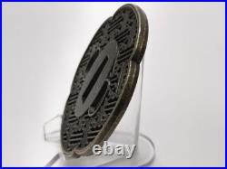Japanese Samurai Sword katana Tsuba Iron from Japan NEW A080 Japanese Samurai Sword katana Tsuba Iron from Japan NEW A080