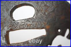 Japanese Sword Guard for Katana or Wakizashi Original Edo Iron Tsuba 0817C12