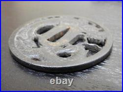 Japanese Sword Tsuba Iron Dragon Ma193