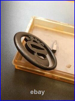 Japanese Sword Tsuba -Releasing Former Postal Worker- Iron Radish Watermark