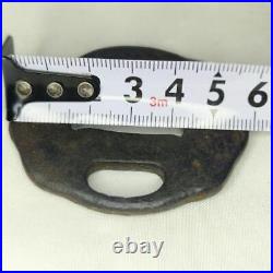 Japanese Sword Tsuba Tanto Iron Base Middle Muromachi Period Antique Collect