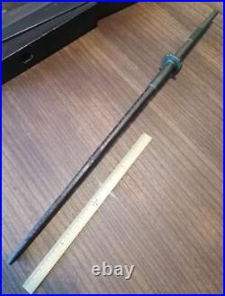 KABUTOWARI TSUBA IRON SWORD 15.7 inch Japanese Antique 18TH C EDO SAMURAI Weapon