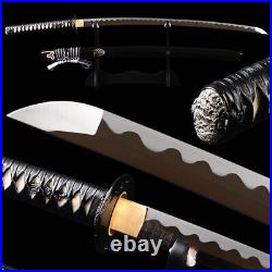 Kill Bill Samurai Katana Japanese Sword Manganese steel Iron Tsuba Hamon Sharp