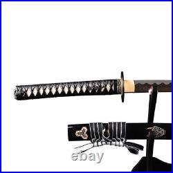 Kill Bill Samurai Katana Japanese Sword Manganese steel Iron Tsuba Hamon Sharp