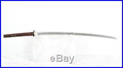 O Katana Japanese Samurai Sword Folded Steel Iron Tsuba Full Tang Sharp