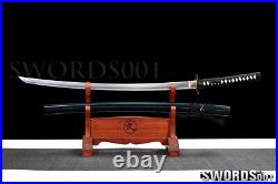 REVERSED BLADE Japanese Samurai Katana Warrior Sword folded steel iron tsuba
