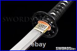 REVERSED BLADE Japanese Samurai Katana Warrior Sword folded steel iron tsuba