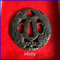 Rare Antique Iron Shachi-hoko Design Tsuba Edo period Sword katana from Japan Rare Antique Iron Shachi-hoko Design Tsuba Edo period Sword katana from Japan